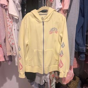 Volcom girls zip up hoodie